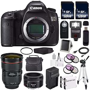Canon 0581C002 EOS 5DS DSLR Camera Lens Bundle
