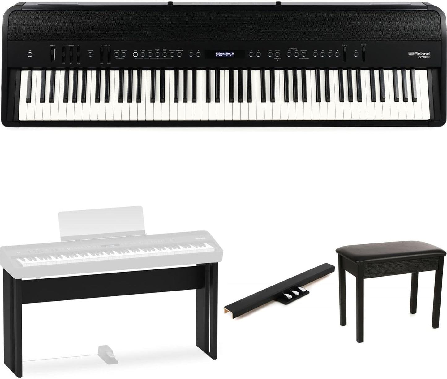 Roland FP-90X Digital Piano Home Bundle - Black