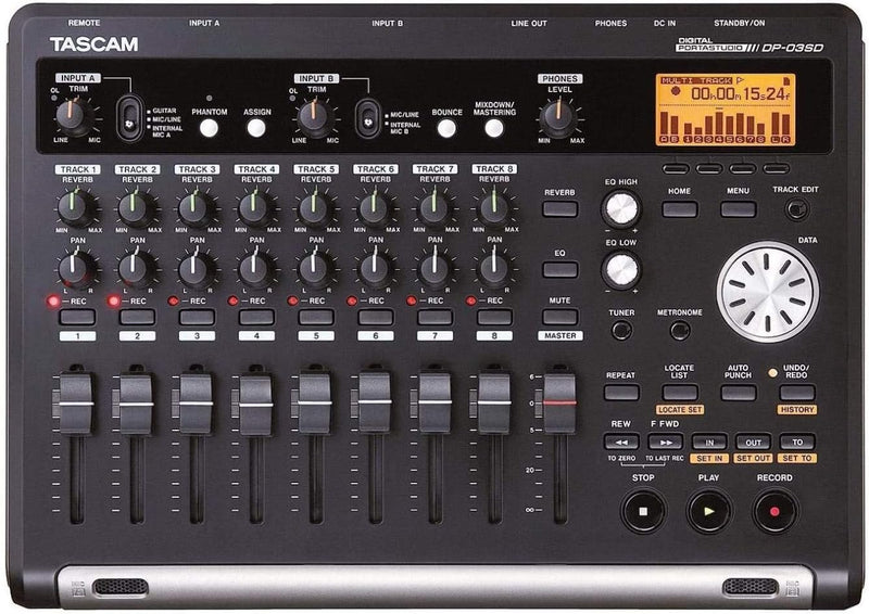 Tascam DP-03SD 8-Track Digital Portastudio Recorder — main product image