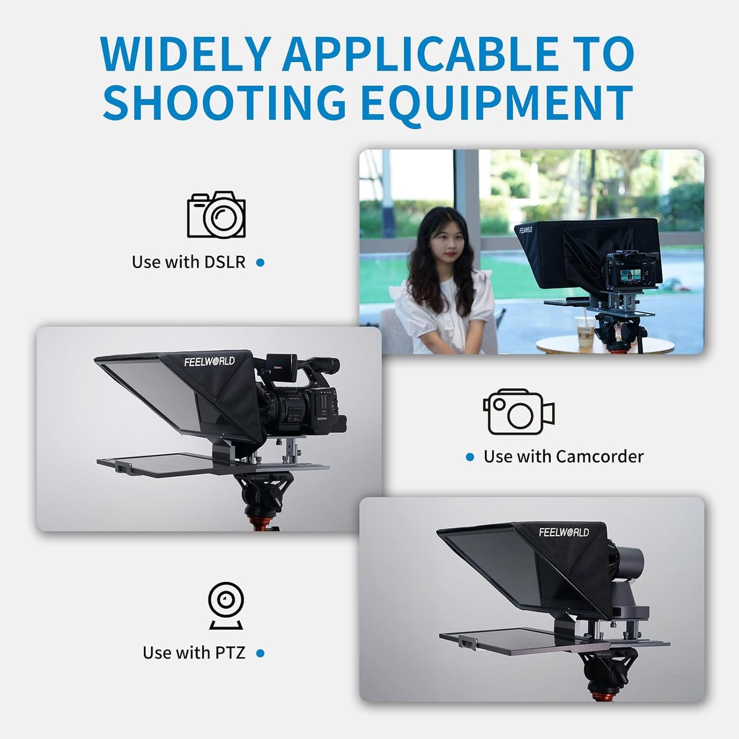 FEELWORLD TP16 16" Folding Tablet Teleprompter