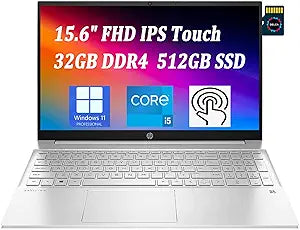 HP Pavilion 15 Business Laptop Touchscreen i5-1135G7 32GB RAM — main product image
