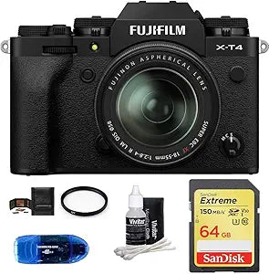 Fujifilm X-T4 Mirrorless Camera 18-55mm Lens Bundle