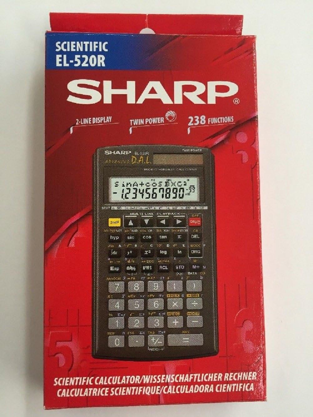 Sharp EL-520R Scientific Calculator