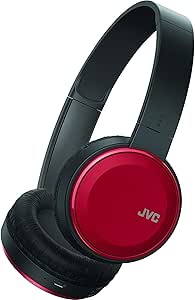 JVC HAS190BTR Wireless On-Ear Bluetooth Headphones Red