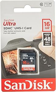 SanDisk FBA_SDSDUNB-016G Ultra 16GB SDHC Memory Card