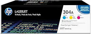HP BND00785 304A Cyan, Magenta, Yellow Toner Cartridge Set — main product image