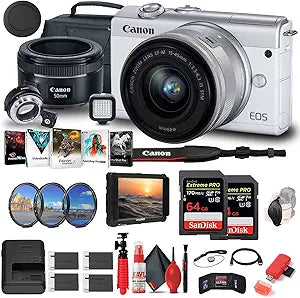 Canon 3700C009 EOS M200 Mirrorless Camera Bundle (Renewed)