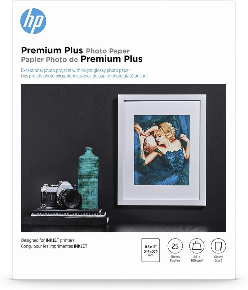 HP CR670A Premium Plus Glossy Photo Paper 8.5x11 — main product image