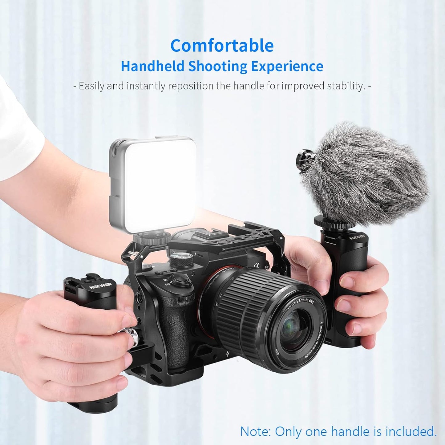Neewer VS105 Aluminum Side Handle Camera Cage Grip