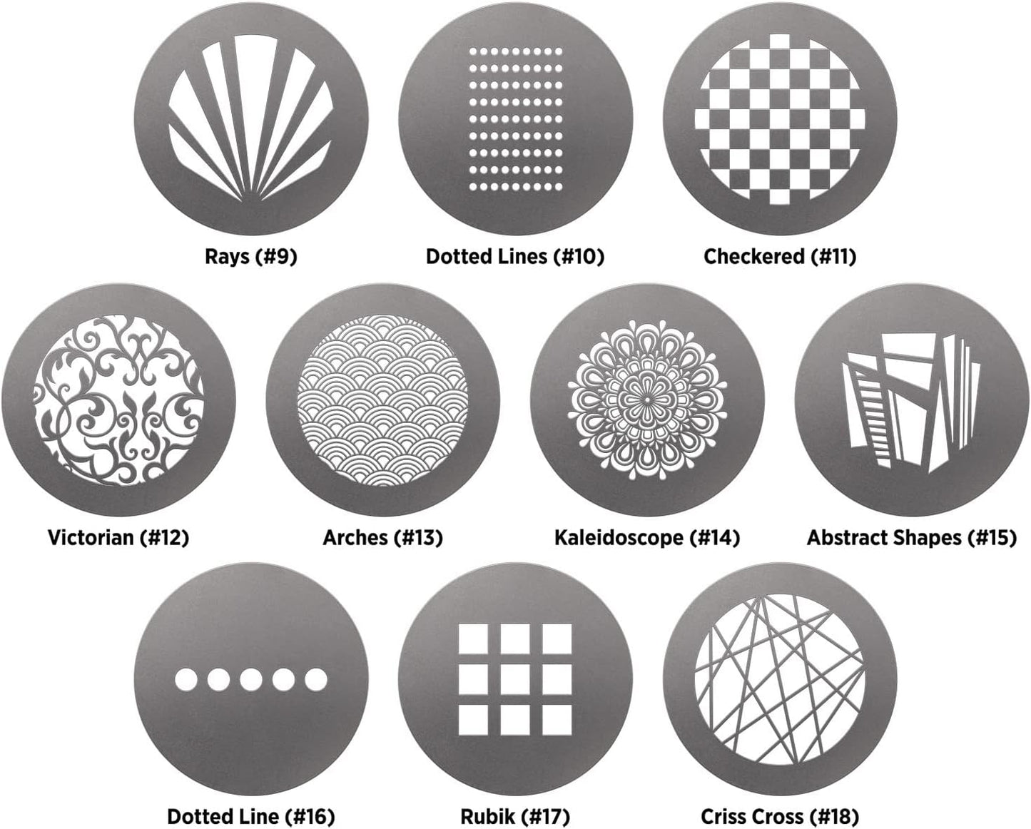 Westcott 4763 GOBO Pack Pattern Designs