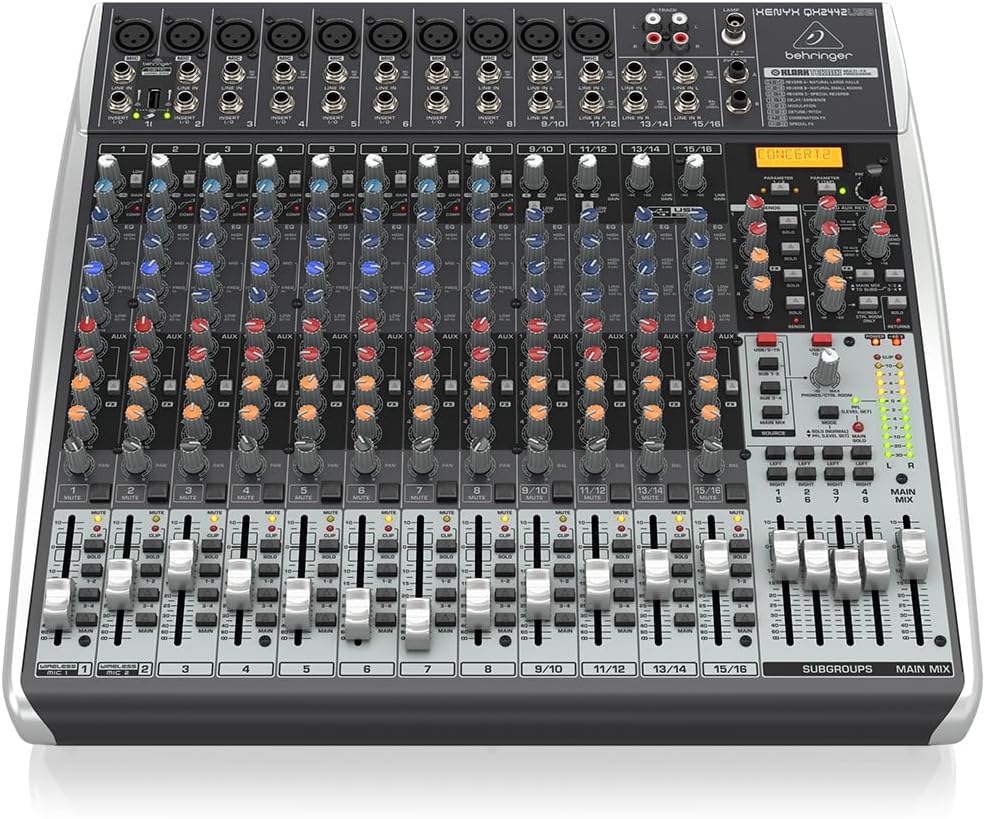 Behringer QX2442USB Xenyx Mixer USB Effects 24-Channel