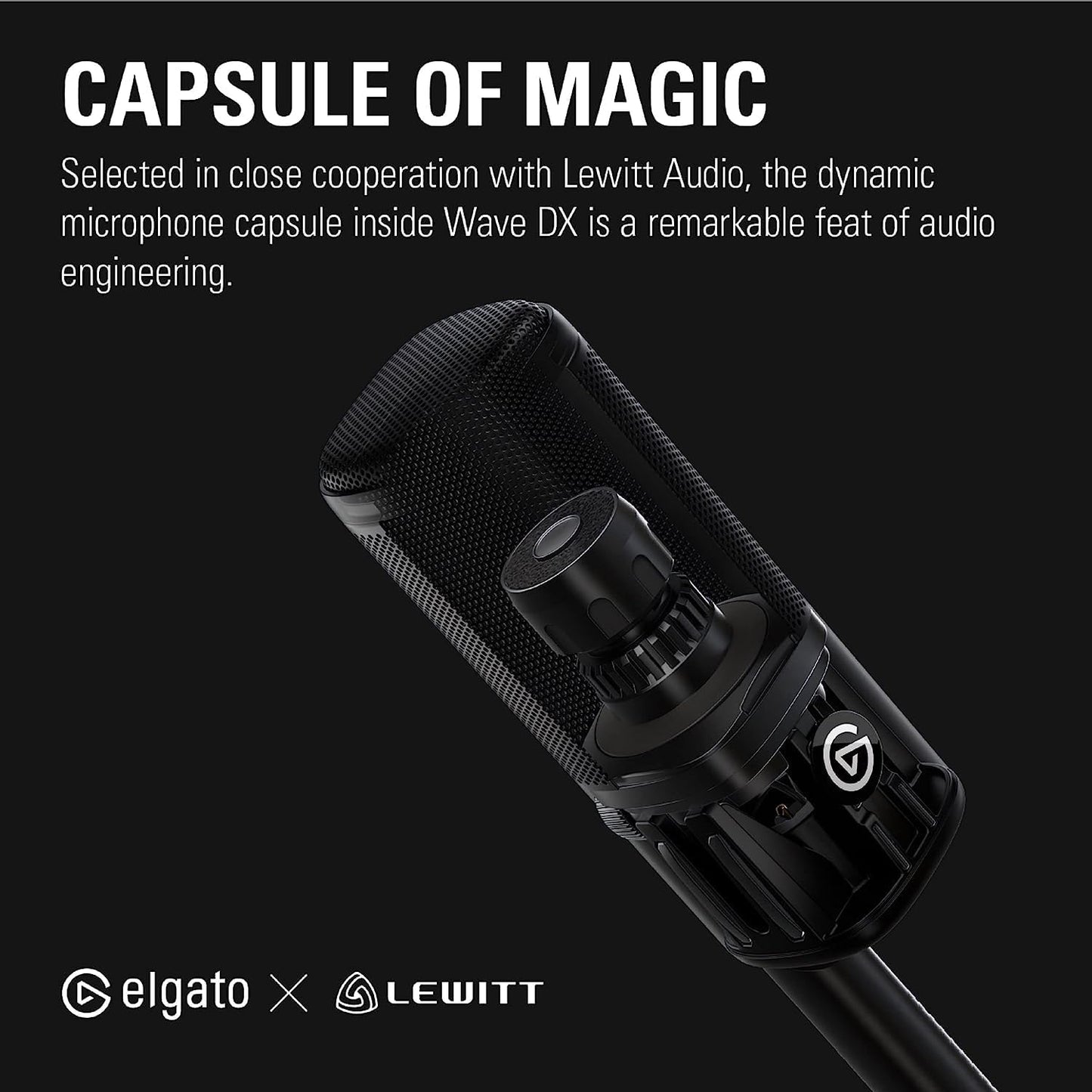 Elgato Wave DX Dynamic XLR Microphone (Renewed)