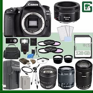 Canon EOS 80D DSLR Camera Bundle Lens Kit