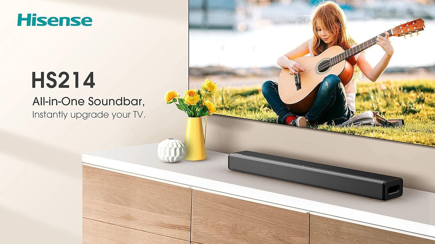 Hisense HS214 Soundbar 2.1ch Subwoofer Renewed
