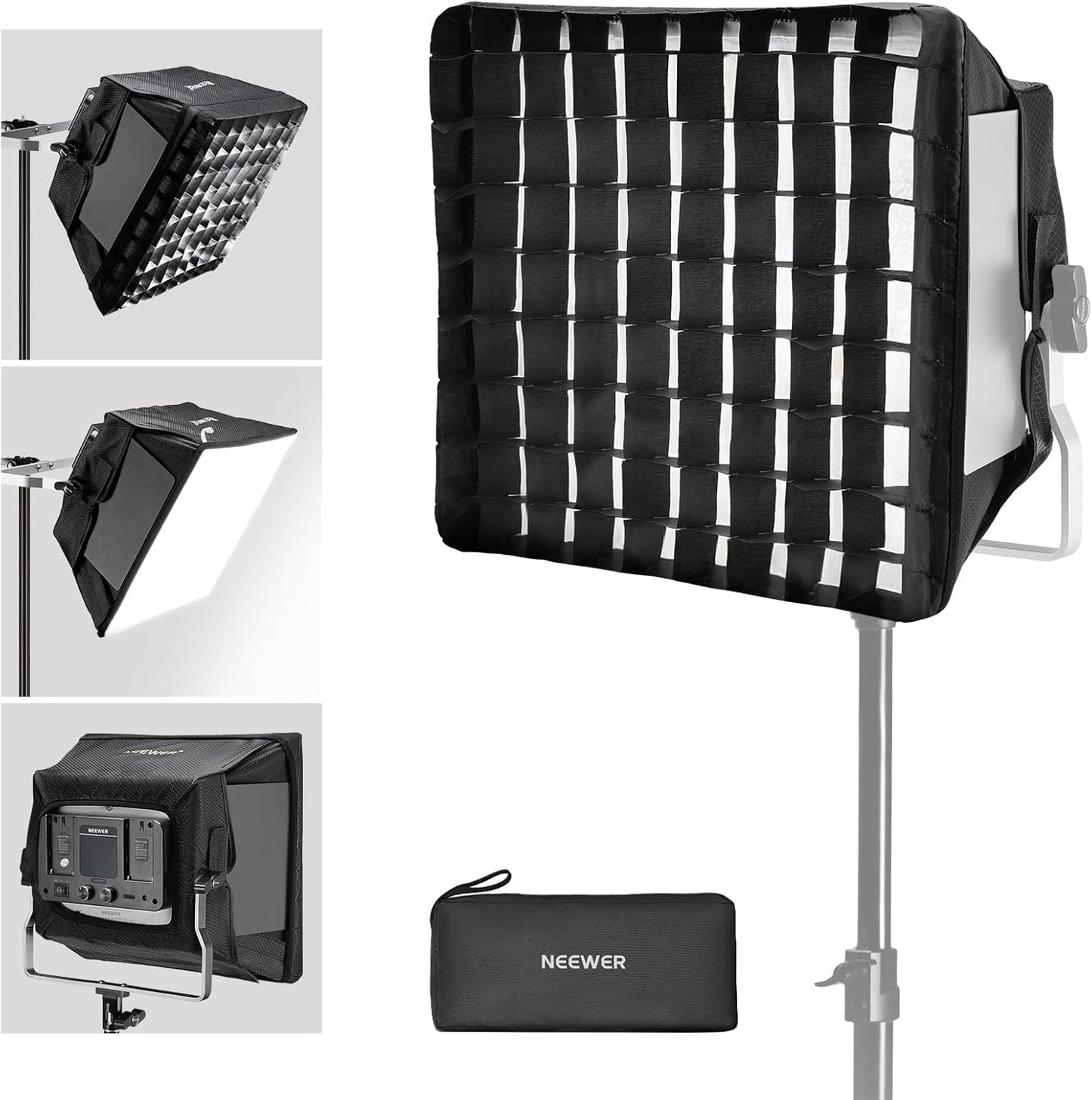 Neewer NL660, RGB660 PRO II Softbox Diffuser with Grid