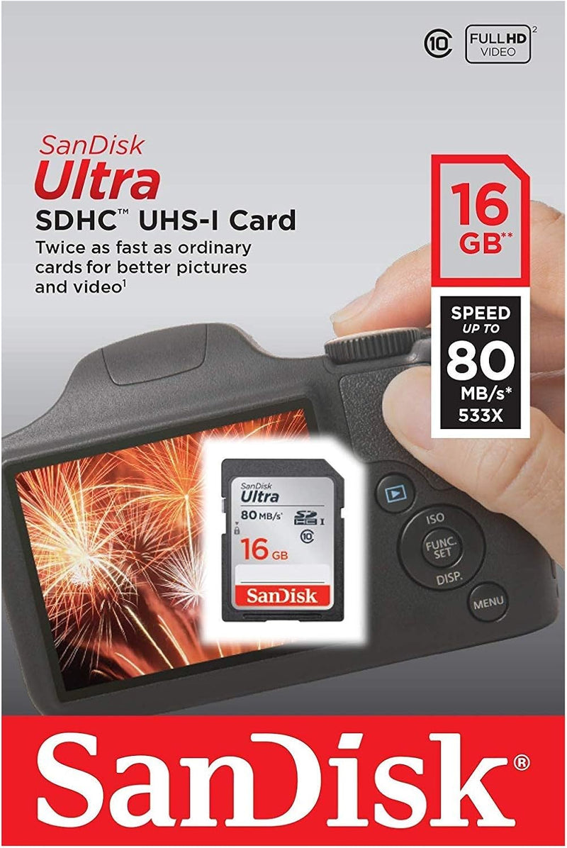 SanDisk SDSDB-016G-Z46 16GB Ultra SDHC Memory Card — main product image