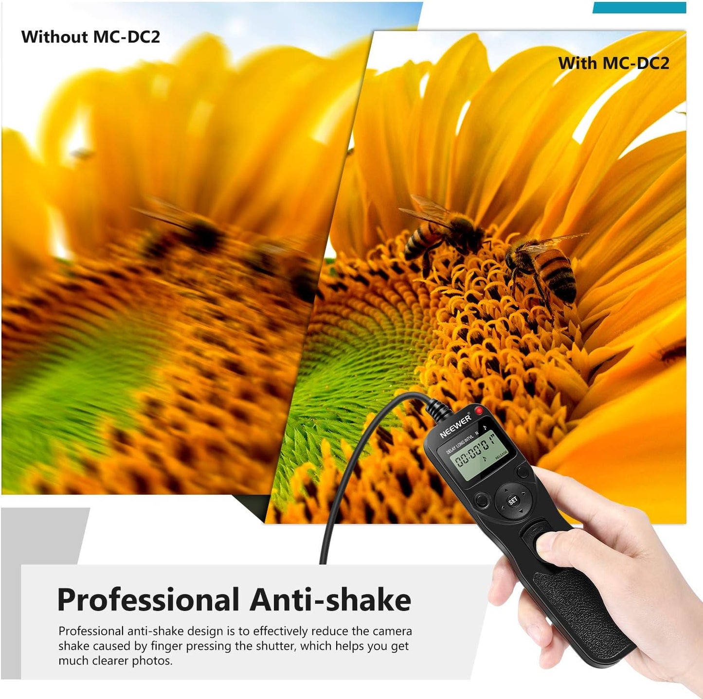 Neewer 10000349 Timer Remote Shutter Release for Nikon