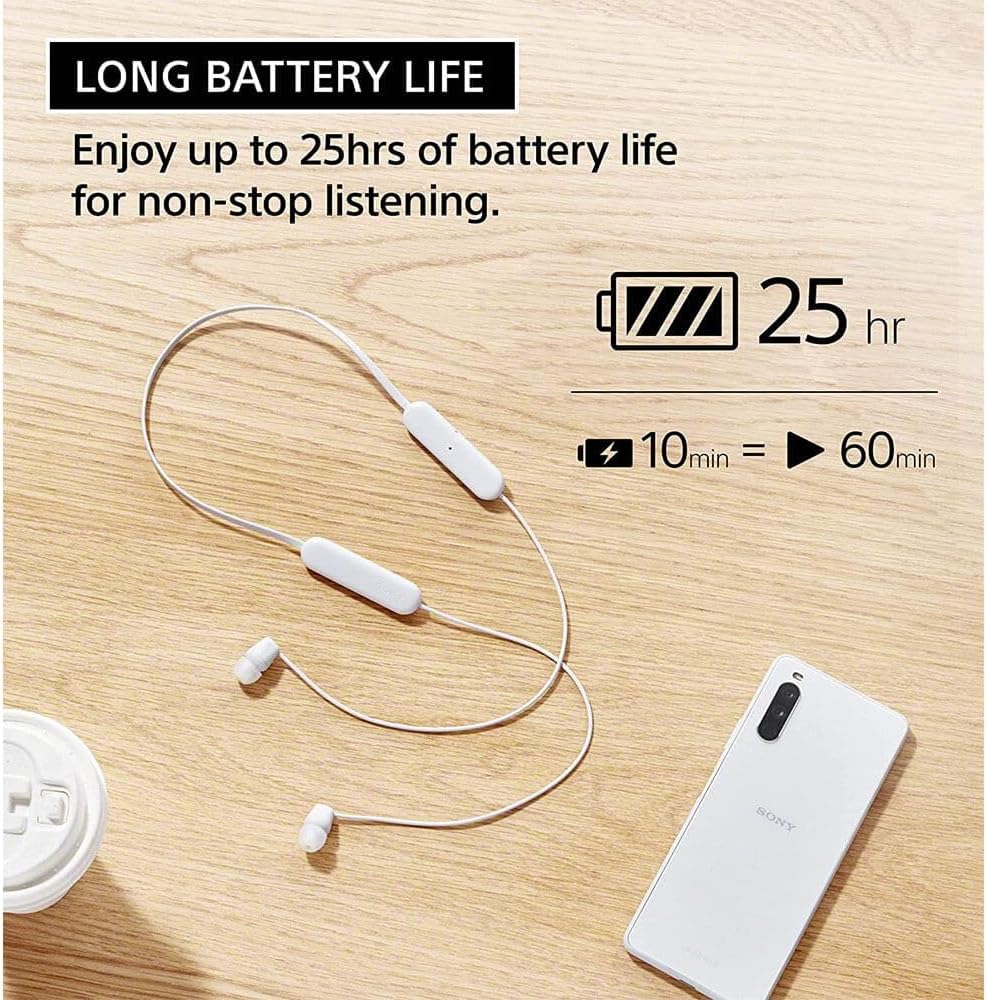 Sony WIC100/B Wireless In-Ear Bluetooth Headphones Black