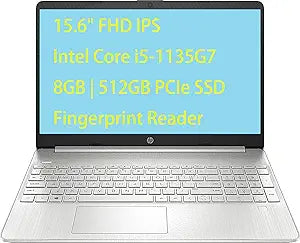 HP 15- i5-1135G7 8GB 512GB SSD FHD Laptop + Mouse Pad — main product image