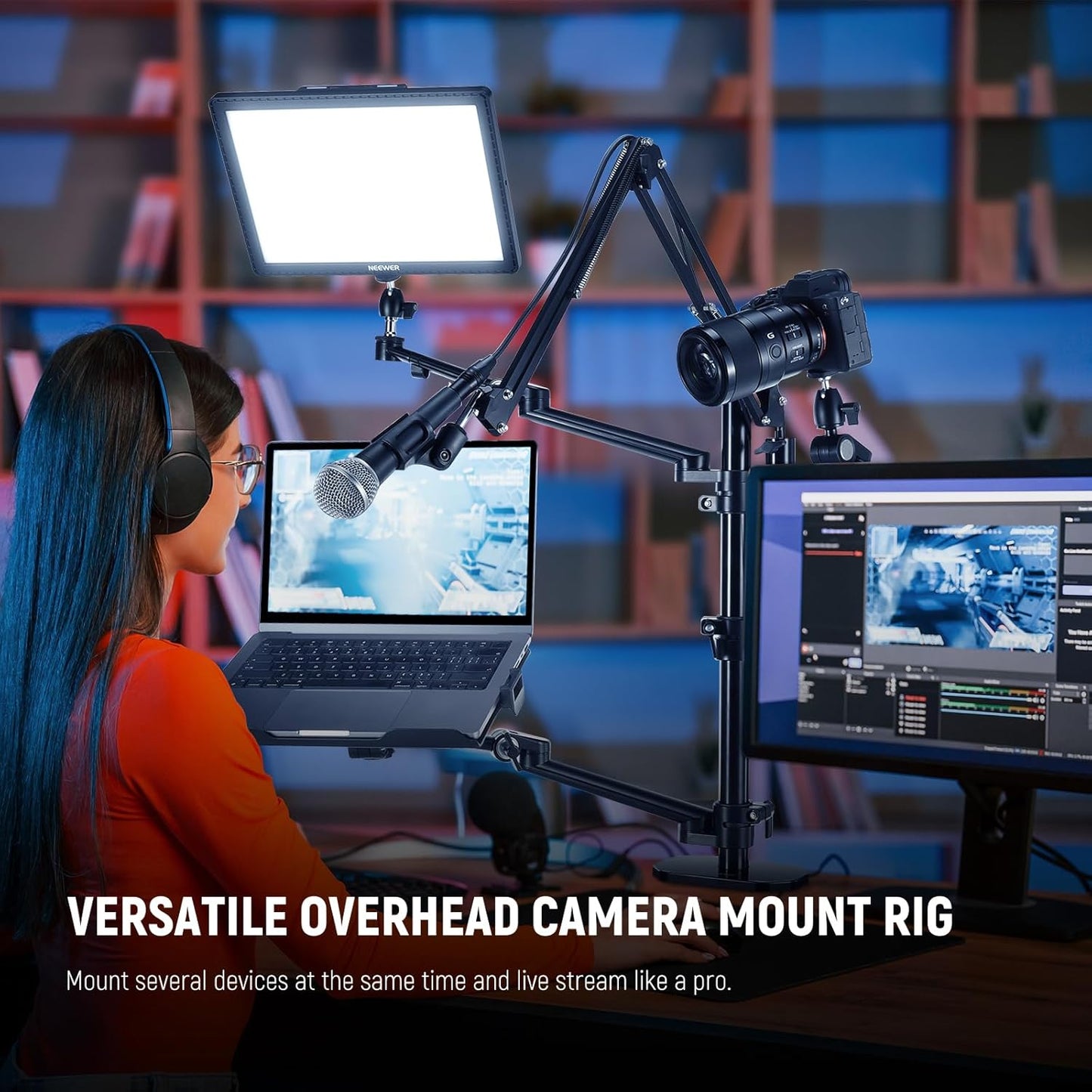 Neewer 10102920 Overhead Camera Stand Desk Mount