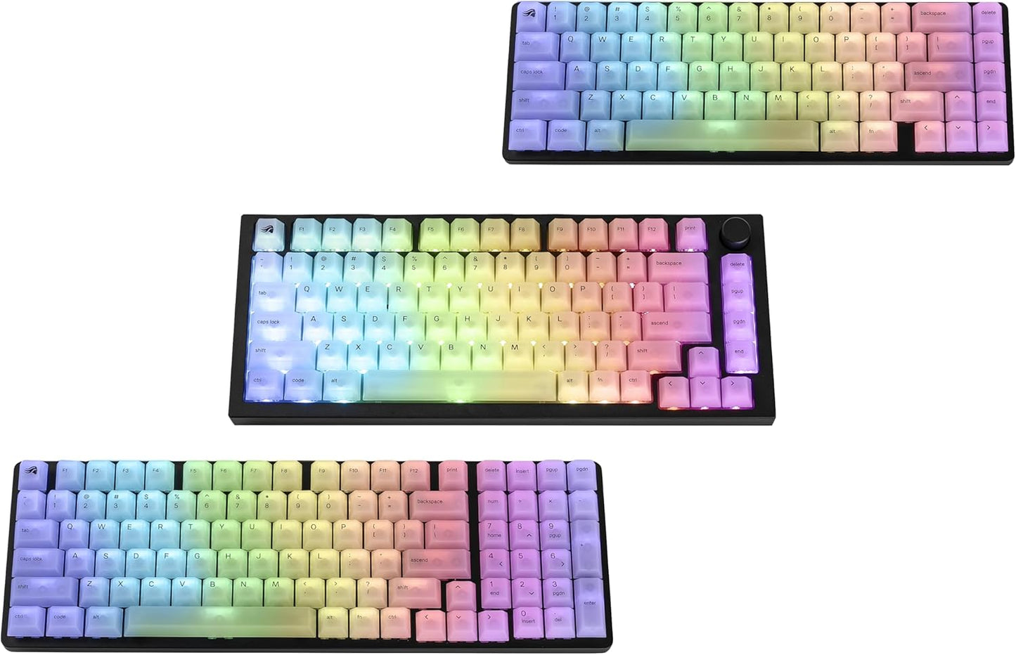 Glorious GLO-KC-POLY-RGB Polychroma RGB Keycaps Clear