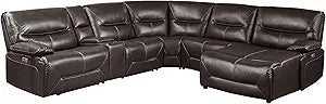 Lexicon S189579BRW Westby Modular Reclining Sectional