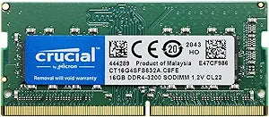 Crucial CT16G4SFS832A 16GB DDR4 3200 MHz SODIMM — main product image