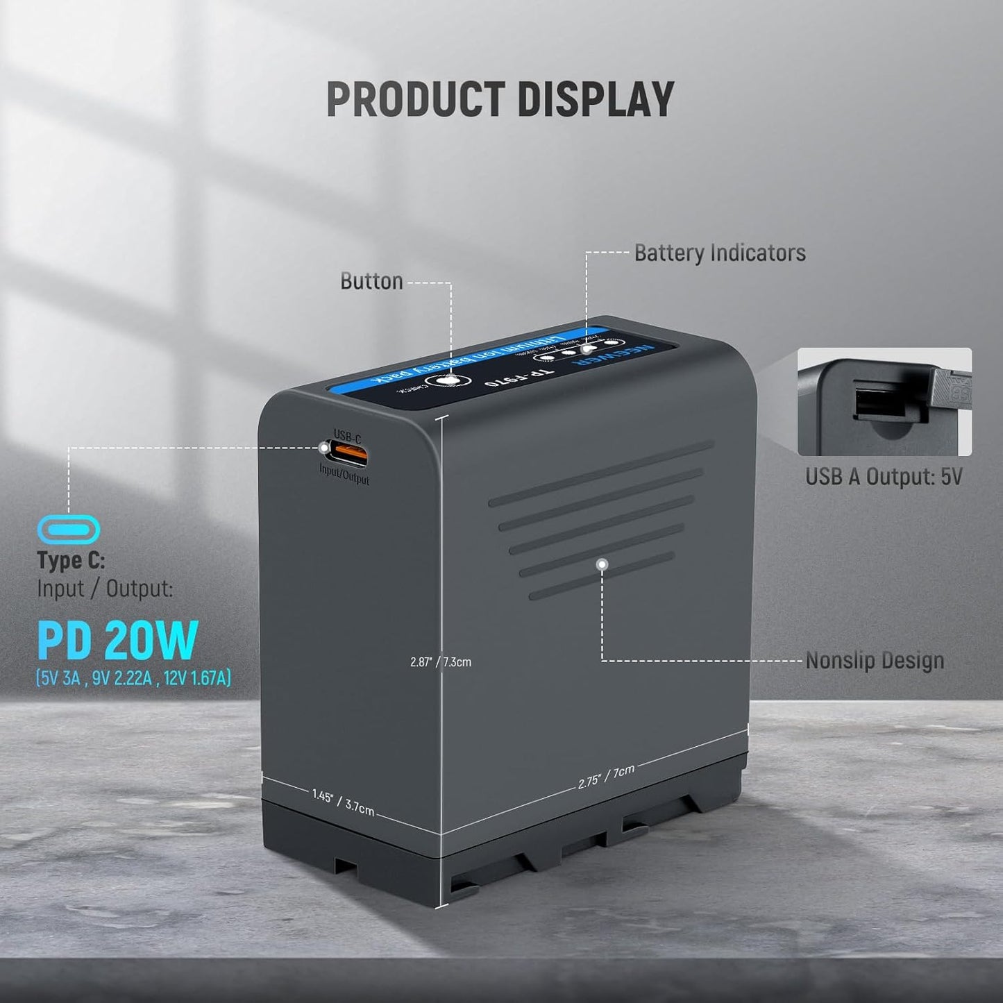 Neewer 10104059 NP-F970 Batteries - 7800mAh 2-Pack