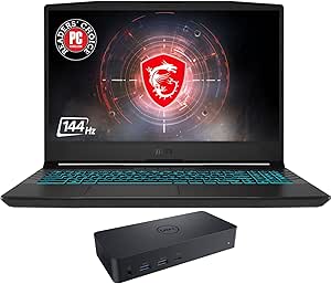 MSI Crosshair15412-4239-10351 Gaming Laptop RTX 3050 Ti with Dock