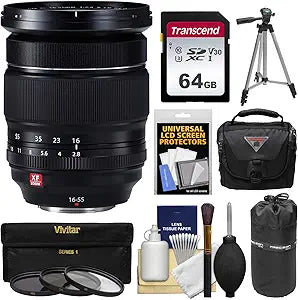 Fujifilm 16-55mm f/2.8 - XF R LM WR Zoom Lens Bundle