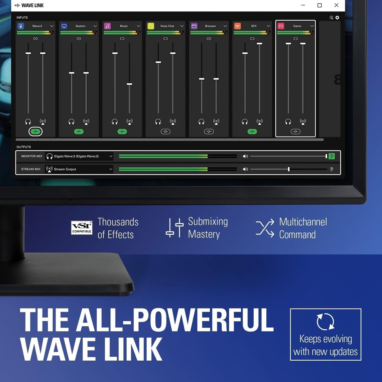 Elgato 10MAB9911-REF Wave:3 White USB Microphone Renewed