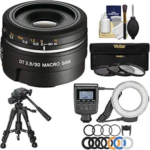 Sony K-83477-03 Alpha 30mm Macro Lens Ring Light Kit