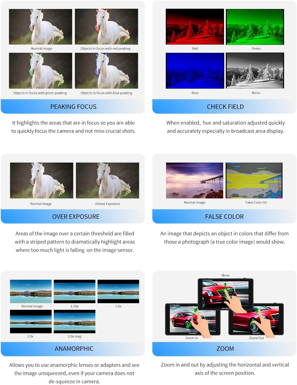 FEELWORLD F5 PRO X 5.5 Inch Touch Camera Monitor