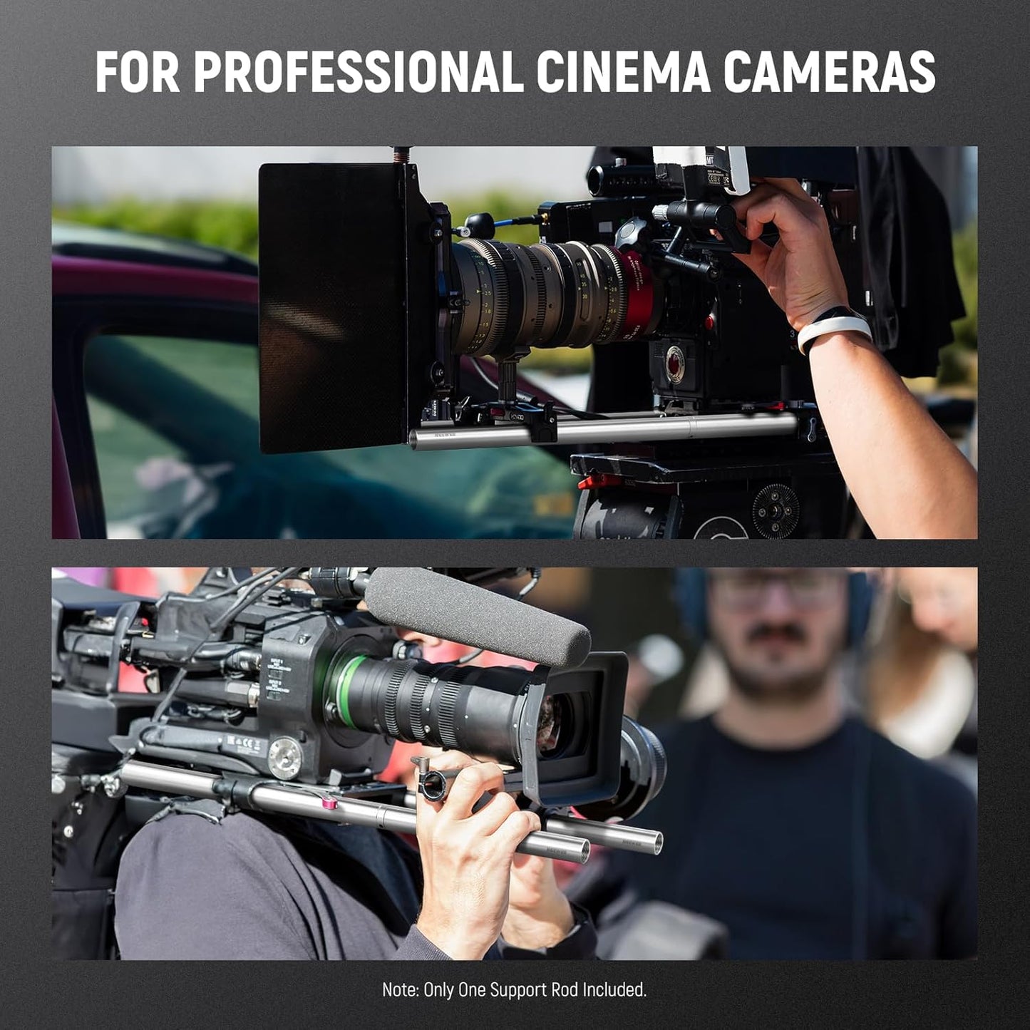 Neewer SR011 Heavy Duty 19mm Camera Support Rod 12-inch