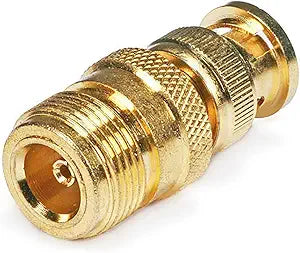 Monoprice 104124 BNC Male to N Female Gold Adaptor — main product image