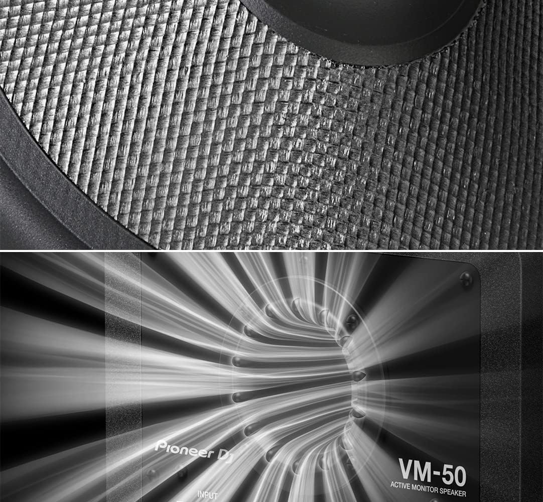 Pioneer DJ VM-70PDJ 6.5-inch Active Monitor Speaker Black