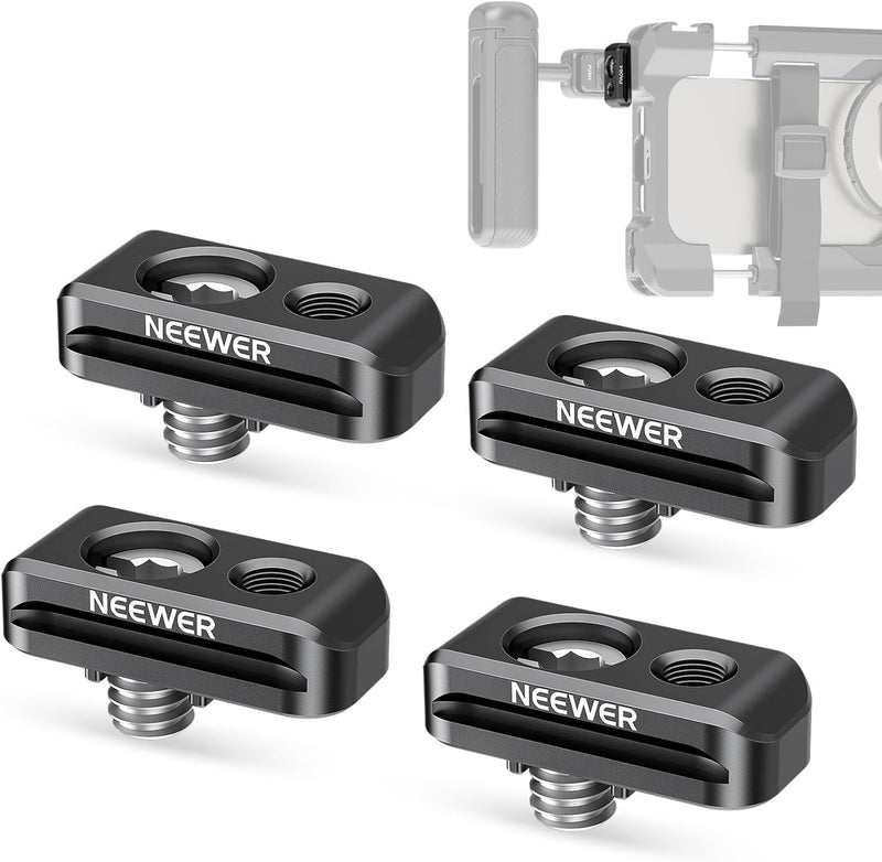 Neewer Quick Release Plate Adapter Phone Cage 4-Pack — main product image