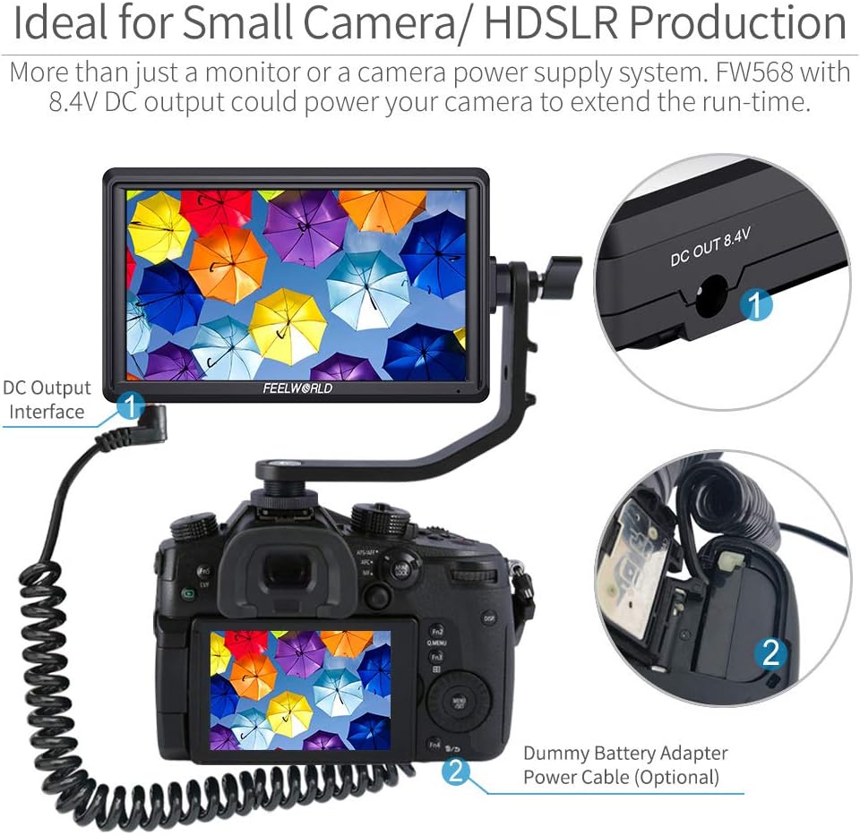 FEELWORLD FW568 5.5" Camera Field Monitor 4K HDMI