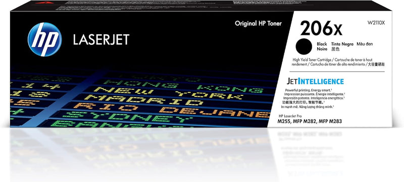 HP W2110X 206X High-Yield Black Toner Cartridge — main product image