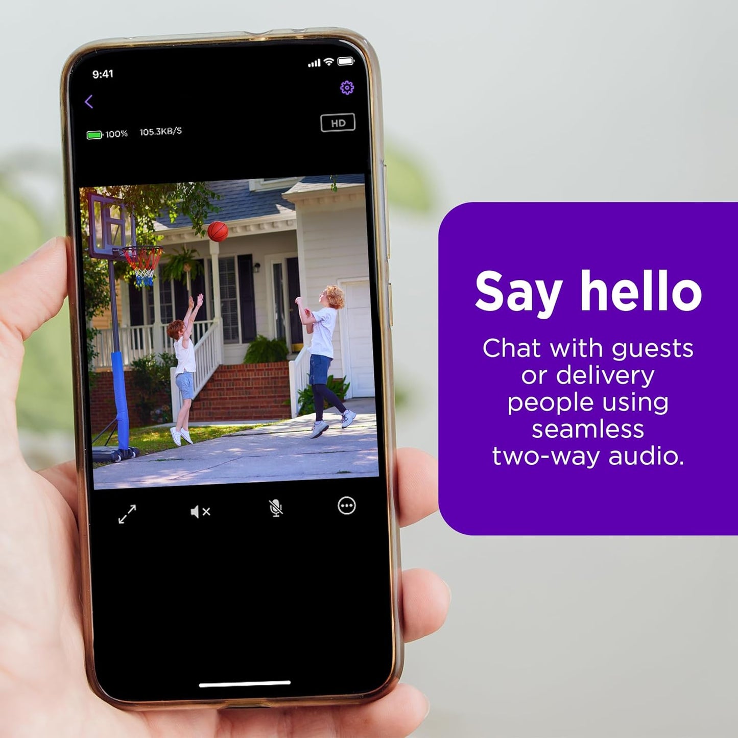 Roku Outdoor Camera Home Security 1080p Wireless Renewed