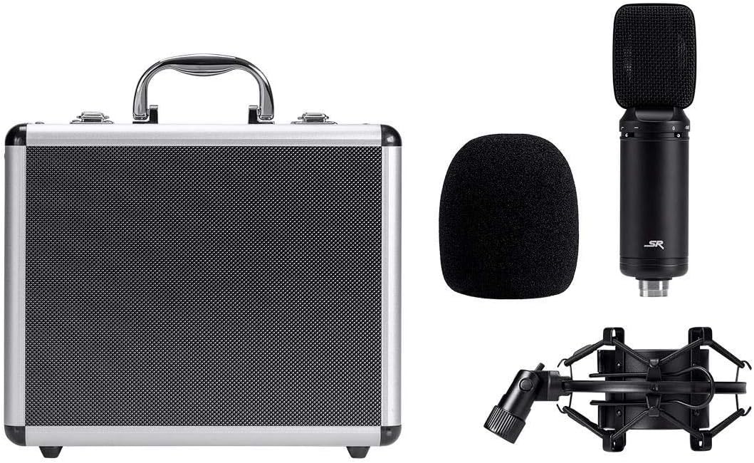 Monoprice 625908 Stage Right Ribbon Microphone Black
