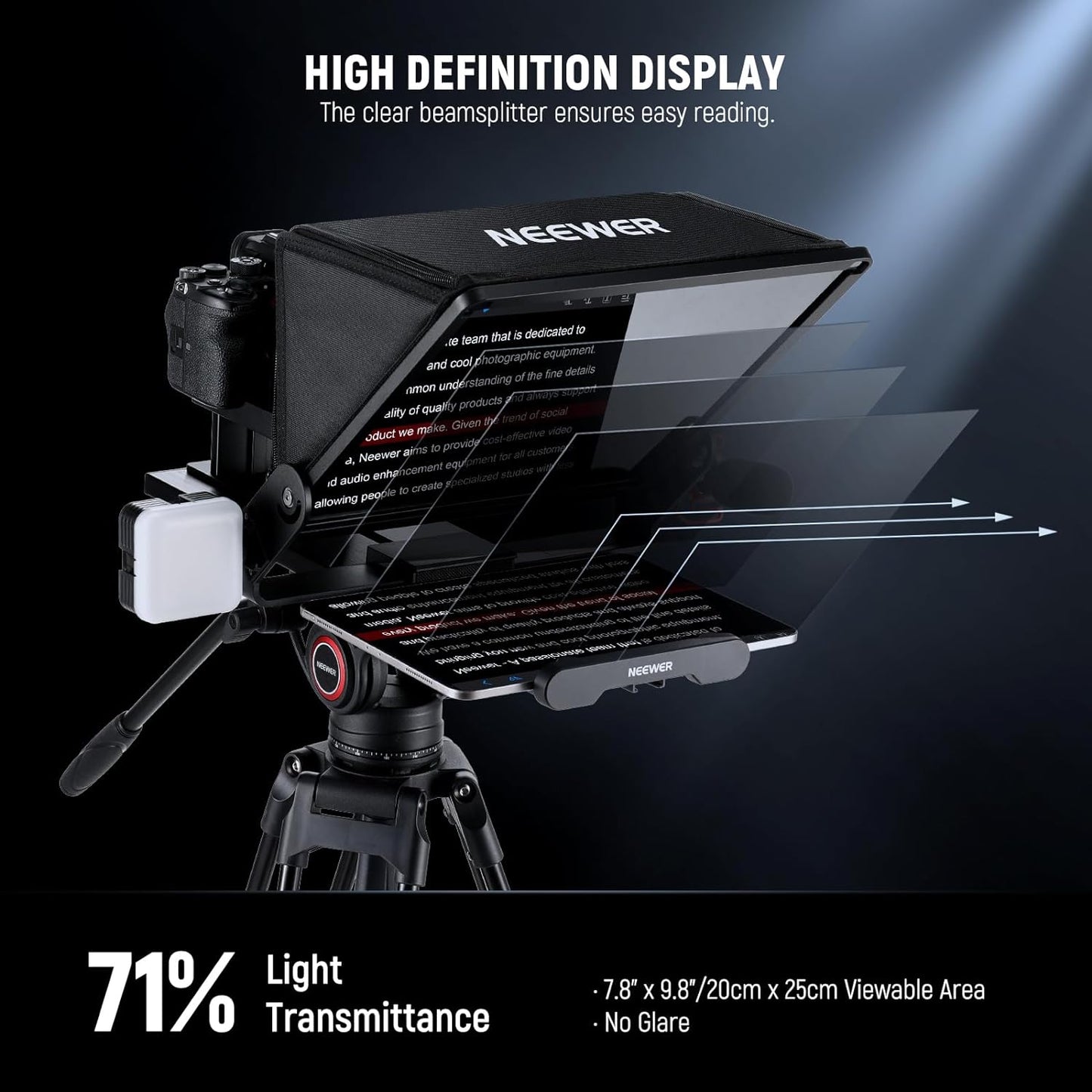 Neewer X14 III Teleprompter with Remote & App Control