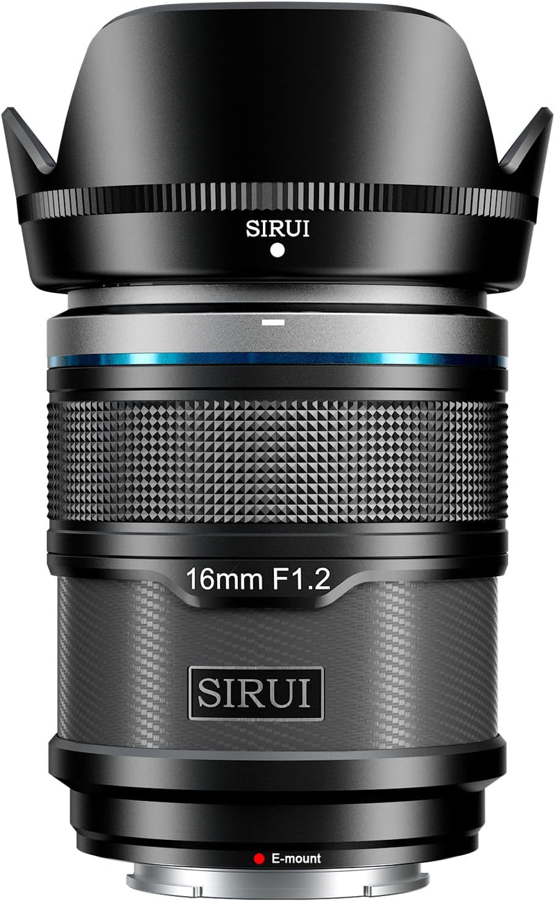 Sirui 16AS12E-B-AM 16mm F1.2 APS-C E-Mount Lens — main product image