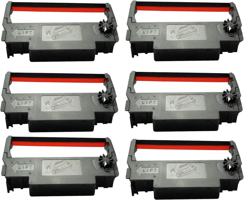 Epson LYSB015TMAG5M ERC-30/34/38 Black/Red Ribbon 6-Pack — main product image