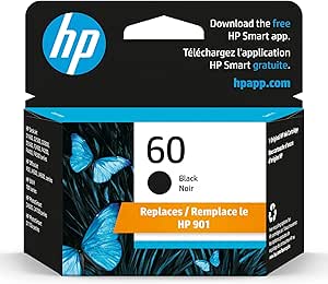 HP 60 Black Ink Cartridge CC640WN