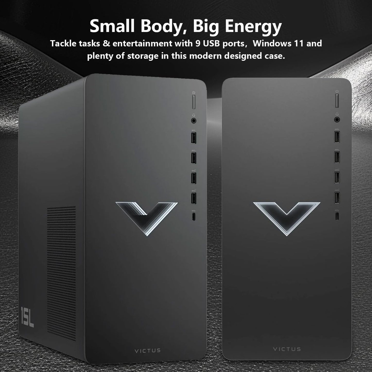 HP Victus 15L i7 RTX 4060 Gaming Desktop Bundle