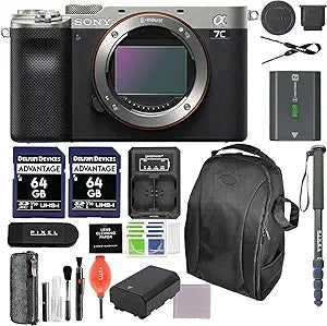 Sony a7C Mirrorless Camera (Silver) Bundle