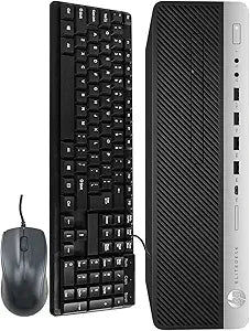 HP 800 G3 SFF Desktop PC i5 8GB RX-550 Renewed