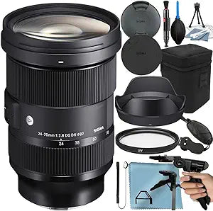 Sigma 578965 24-70mm f/2.8 DG DN Art Lens Sony E Bundle