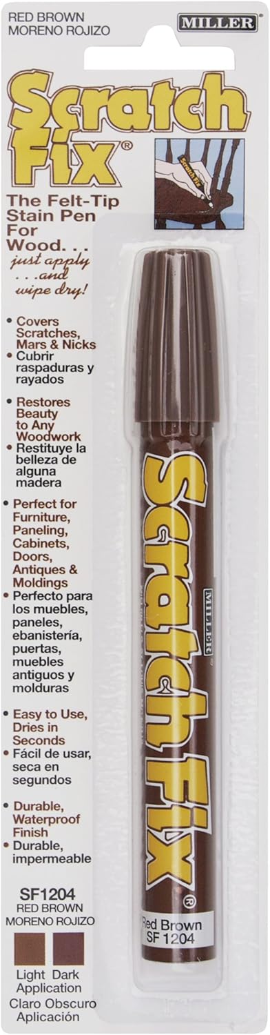 Miller SF1204 Wood Stain Scratch Fix Pen Red Brown — main product image